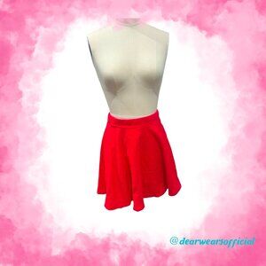 Women's Basic Versatile Stretchy A-line Flared Casual Mini Skater Skirt